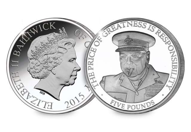 Portraits of a leader Churchill 50th anniversary coin two